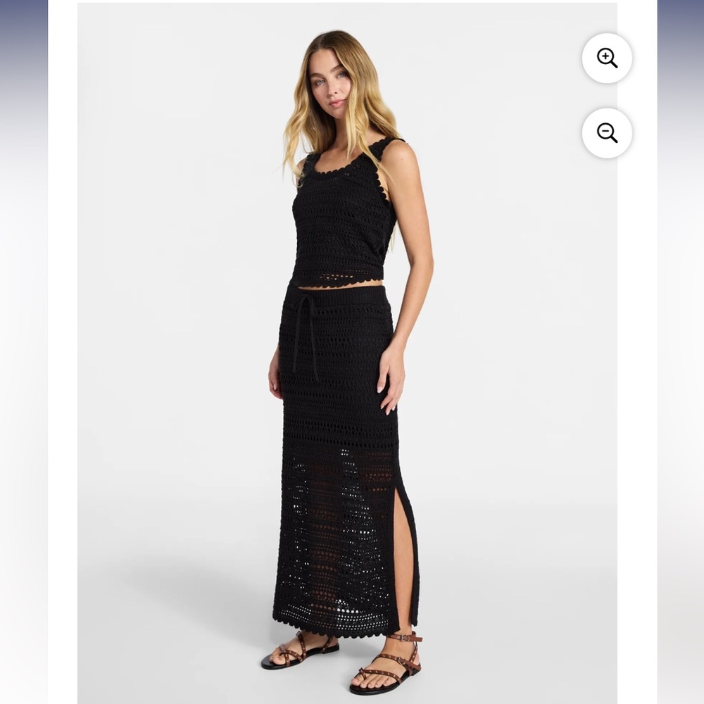 NWT No Boundaries Cotton Pointelle tank and skirt
